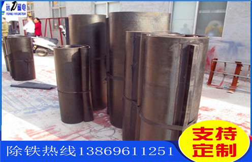 皮帶式自卸永磁除鐵器，廣東皮帶式自卸永磁除鐵器_廣東皮帶式自卸永磁除鐵器皮帶原因及如何調_刮板價(jià)格 