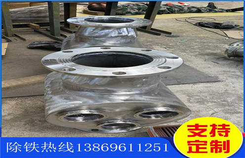 管道永磁除鐵器，成都管道永磁式除鐵器_成都管道永磁式除鐵器的動(dòng)畫(huà)通過(guò)量計算應用安裝示意圖型12000高斯_可定制工作原理